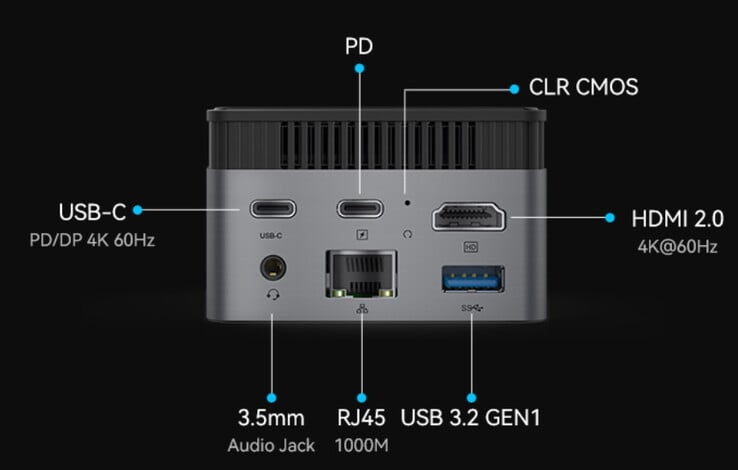 Le M6S Plus est un mini-PC alimenté par USB PD (Image source : Morefine)