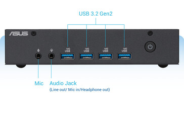 L'USB-C est absent de la configuration standard. (Source de l'image : Asus)