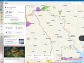 Microsoft Weather avec des publicités en Roumanie (Source d'image : Own)