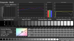 CalMAN : niveaux de gris (calibrés)