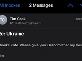 Message de Tim Cook à une employée de Apple concernant sa grand-mère. (Source de l'image : Twitter)