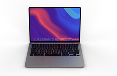 Un rendu de ce à quoi pourrait ressembler le MacBook Pro 14. (Image source : Luke Miani &amp;amp; Ian Zelbo)