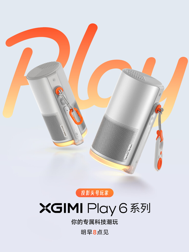 Le projecteur portable Xgimi Play 6 est sur le point d'être lancé en Chine. (Source de l'image : Xgimi)