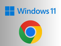 Les logos de Windows 11 et de Google Chrome (Source : Microsoft, Google)