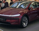 La nouvelle Tesla Model Y en couleur Ultra Red (Image source : Sawyer Merritt/X)