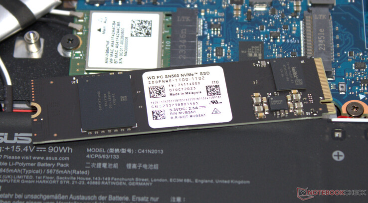 Un disque SSD PCIe 4 sert de disque système.