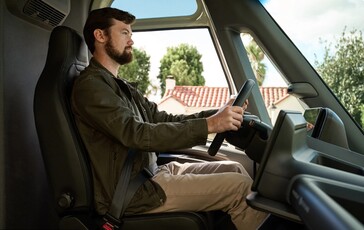 Poste de conducteur de camionnette Rivian