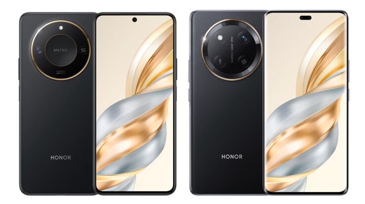 Les Honor X60 et X60 Pro de gauche à droite. (Source de l'image : Honor)