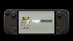 SteamDB a une application inconnue avec l&#039;artwork de Waydroid (Image source : Valve and SteamDB [edited])