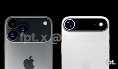 L&#039;iPhone 17 Pro (à gauche) aurait un châssis en aluminium, tandis que l&#039;iPhone 17 Air (à droite) devrait avoir un châssis en titane. (Source de l&#039;image : FrontPageTech)