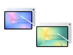 Les rendus conceptuels de la série Galaxy Tab S10 FE montrent des changements de design minimes par rapport aux modèles précédents. (Source de l&#039;image : Ytechb)