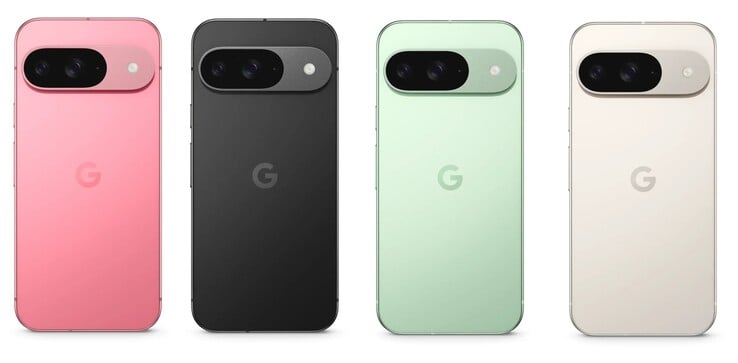 Les coloris du Google Pixel 9