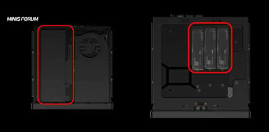 Prise en charge des GPU et des SSD (Source de l'image : MiniXPC)