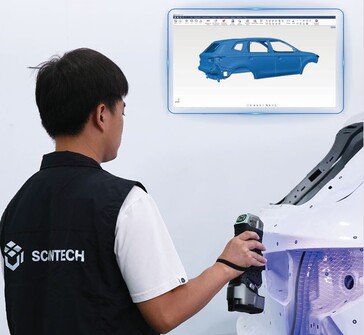 Le scanner Simscan-E peut être utilisé pour vérifier la précision de la production. (Source de l'image : Scantech)