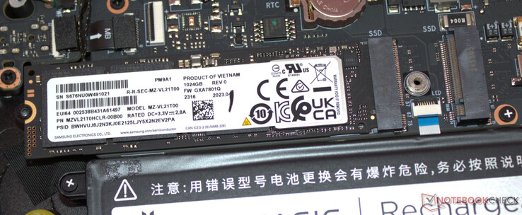 Un disque SSD PCIe 4 sert de disque système.