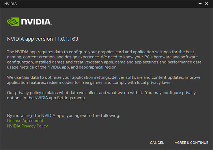 La version officielle de l'application Nvidia est enfin disponible (Image source : Own)