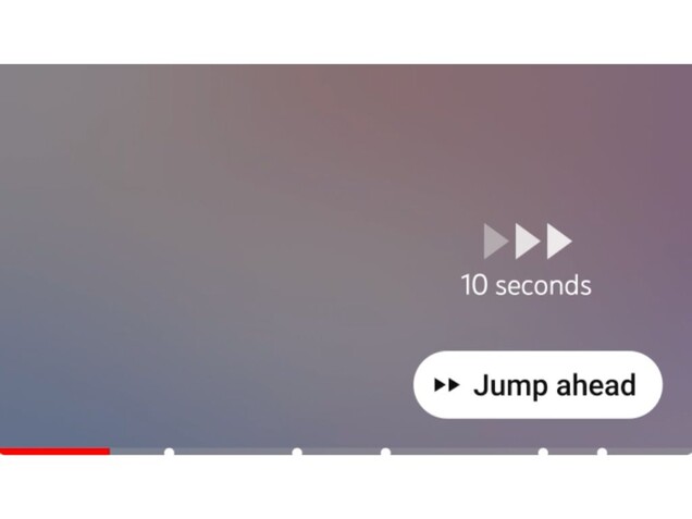 Le nouveau bouton "Jump Ahead" de YouTube Premium sur Android (Source : YouTube)