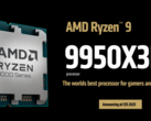 Les Ryzen 9 9950X3D et Ryzen 9 9900X3D ont fait leur apparition sur Geekbench (source d'image : AMD)