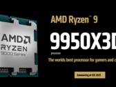 Les Ryzen 9 9950X3D et Ryzen 9 9900X3D ont fait leur apparition sur Geekbench (source d'image : AMD)