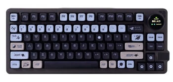 Le clavier Gamakay LK75 est livré avec un jeu de capuchons de touches unique sur le thème de l'espace. (Source de l'image : Gamakay)