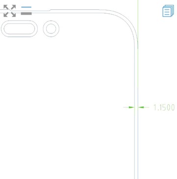 Les dessins de CAO de l'iPhone 16 Pro Max, qui ont fait l'objet d'une fuite, suggèrent des bords plus fins (Source Instant Digital sur Weibo)
