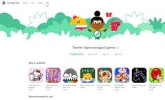 La section Enfants de Google Play (Image source : Own)