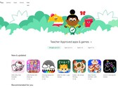 La section Enfants de Google Play (Image source : Own)