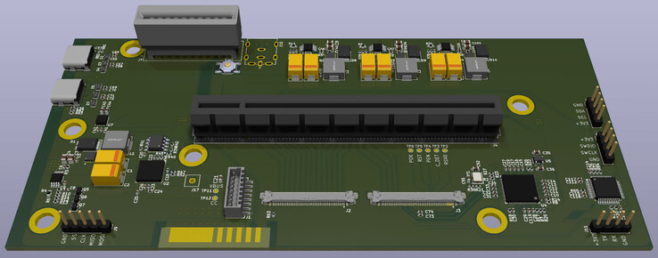 Le circuit imprimé (Source de l'image : dépôt GitHub d'Osy)