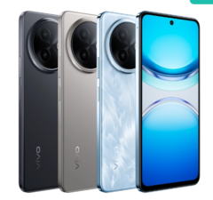 Le Vivo Y300i est disponible dans les coloris Rime Blue, Titanium et Black Jade (Image source : Vivo)