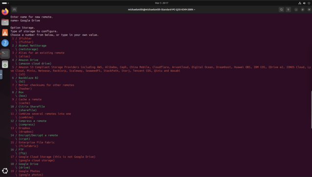 Rclone prend en charge bien plus de fournisseurs de stockage qu'il n'y en a dans une fenêtre de terminal (Image Source : Notebookcheck)