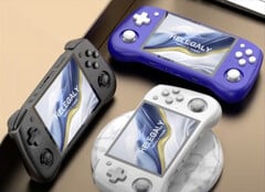 La nouvelle console de jeu d&#039;Helegaly pourrait être lancée en trois couleurs. (Source de l&#039;image : via Retro Handhelds)