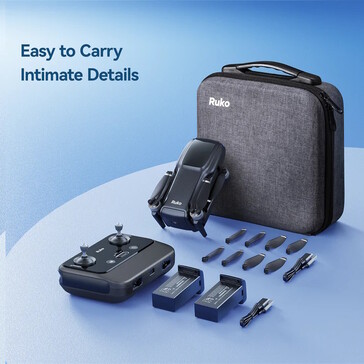 Un étui de transport et des piles multiples sont inclus (Source de l'image : Ruko)