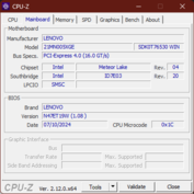 Carte mère CPU-Z