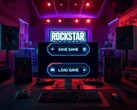 Invite de sauvegarde et de chargement dans une installation sur le thème de Rockstar Games