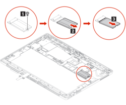 Lenovo ThinkPad X12 détachable : Le SSD est modulaire