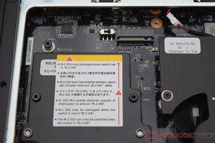 Remarque importante concernant l'utilisation d'un disque SSD U.2