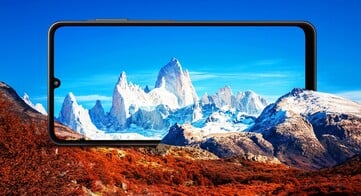 Le Galaxy A06 5G a la même taille d'écran et la même résolution que son homologue 4G, mais avec un taux de rafraîchissement plus élevé. (Source de l'image : Samsung)