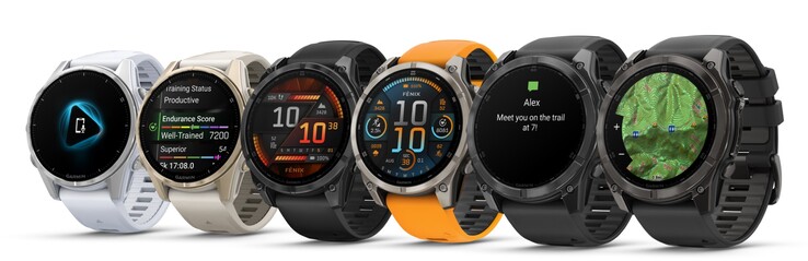 Variantes de la Garmin Fenix 8 (Source : Garmin)