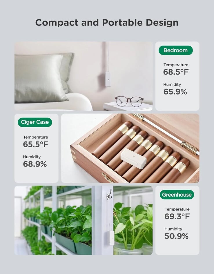 Le thermo-hygromètre intelligent Goveelife 2s Lite. (Source de l'image : Govee)