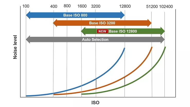 Les niveaux ISO de base réglables permettent aux cinéastes d'utiliser toute la plage dynamique de 16 diaphragmes du capteur pour enregistrer des scènes lumineuses ou faiblement éclairées. (Source de l'image : Canon)