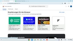 Le Chrome Web Store propose des extensions de navigateur.