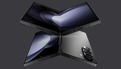 Selon des rapports et des fuites en provenance de Corée du Sud, Samsung a annulé le Galaxy Z Fold6 aminci sans la fonction S-Pen. (Image : Smartprix, OnLeaks)