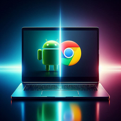 Google pourrait bientôt faire passer ChromeOS à Android. (Image Source : AI generated)