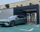 Les voitures NIO se rendent d'elles-mêmes à la station d'échange de batteries (Source : NIO)