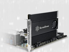 ECM40 : carte PCIe pour PC. (Source de l&#039;image : SilverStone)