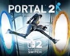 La maquette de Portal 2 avec le logo de la Switch 2 (Source : Nintendo of America avec modifications)