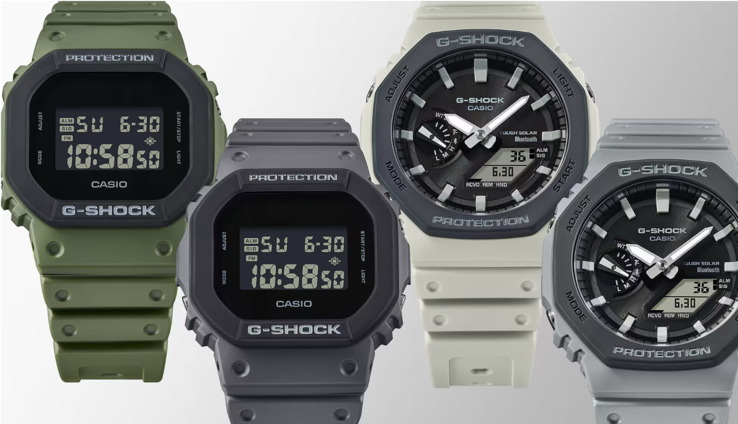 La série complète Casio G-Shock Urban Utility. (Source de l'image : Casio)