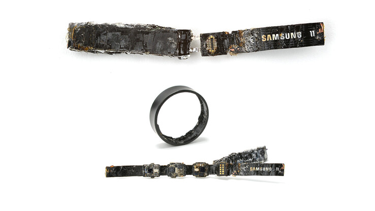 Samsung Galaxy Ring après démontage (Image source : iFixit)