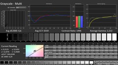 CalMAN : Niveaux de gris (calibrés)