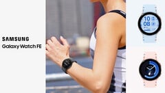 Galaxy La Watch FE est disponible en noir, argent et or rose (image source : Samsung)